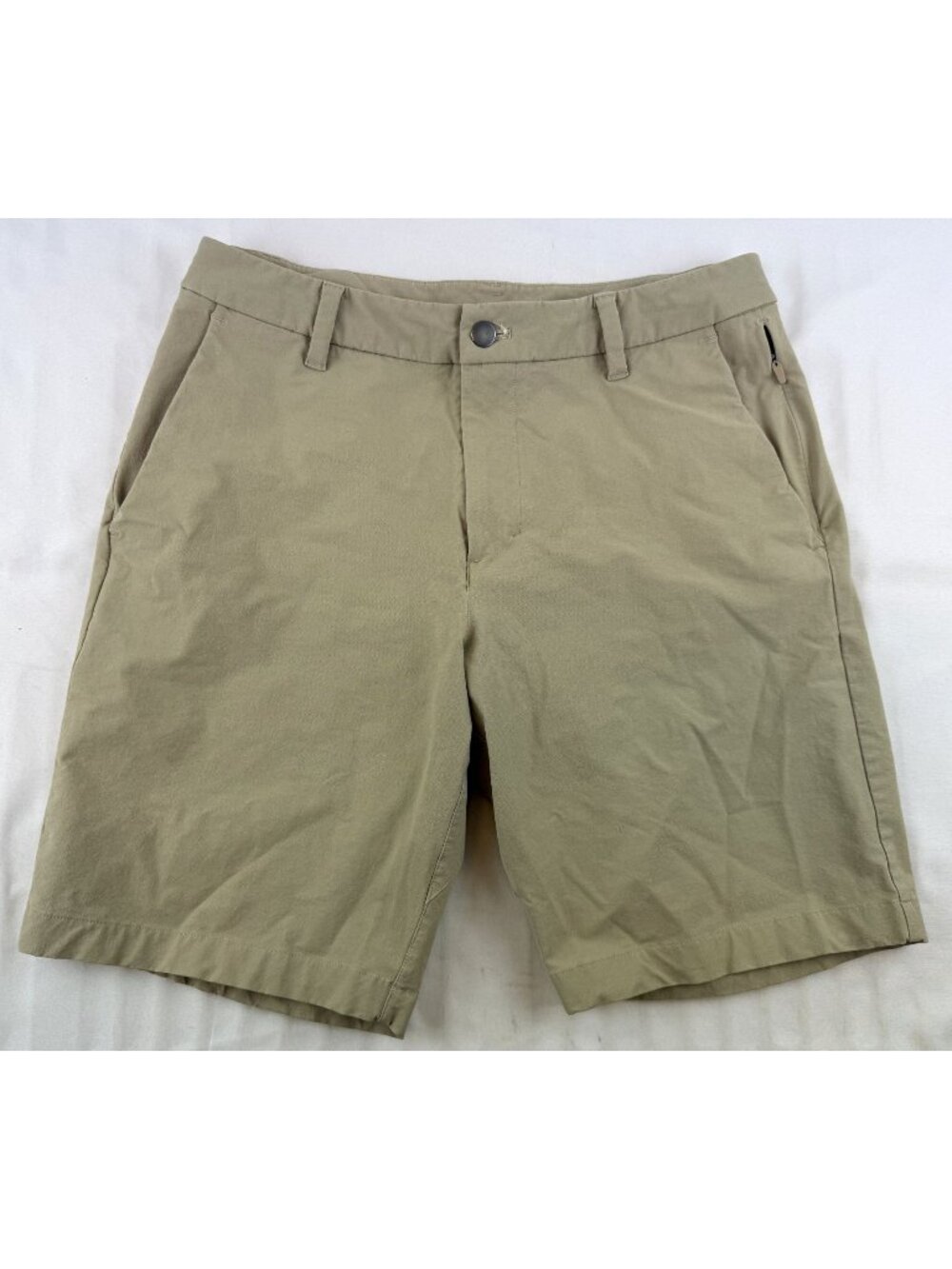 Lululemon Commission Shorts Mens 30 Khaki Classic-Fit Short 9" Utilitech M7AO2S